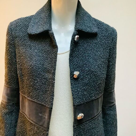 TORY  BURCH JACKET BOUCLE - Picture 1 of 8